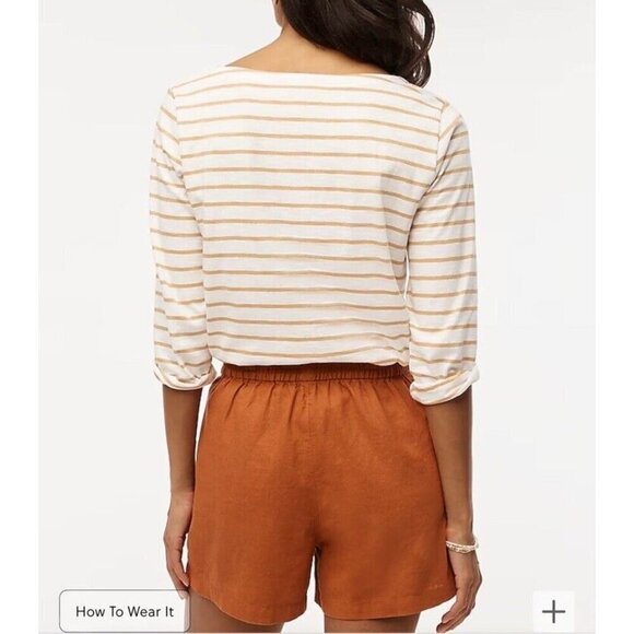 NWT J. CREW Factory Shorts  Womens Linen Blend Drawstring Size Small - Picture 9 of 10
